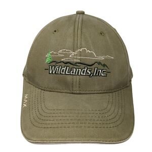 Wildlands, Inc Max Strapback Baseball Cap Green One Size Adjustable Embroidered